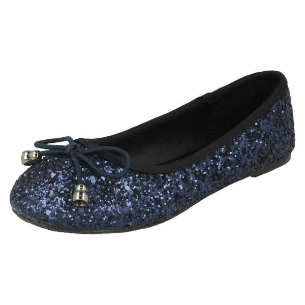 Spot On Girls Spot On Flat Glitter Ballerinas