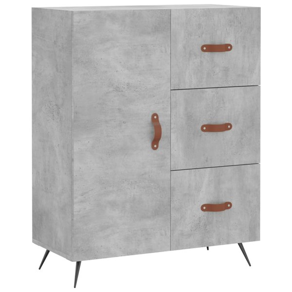 Berkfield Sideboard Concrete Grey 69.5x34x90 cm Engineered Wood