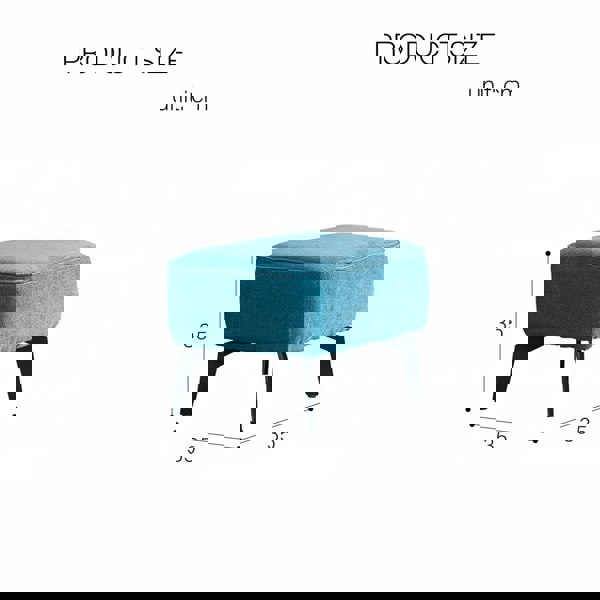 Rit Concept Gallo Swivel Lounge Chair With Footstool, Blue