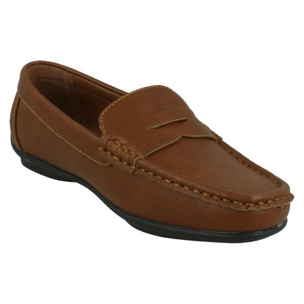 Thomas Blunt Boys Thomas Blunt Flat Slip On Smart Loafer Shoes N1155