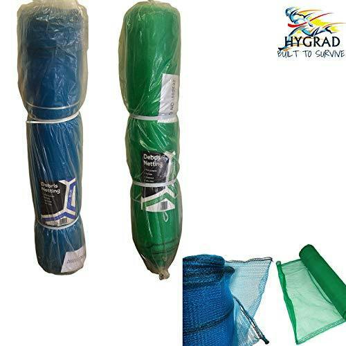 HYGRAD BUILT TO SURVIVE Green or Blue Construction Scaffolding Debris Netting 2M X 50M Protection Netting For Crops, Plants, Gardening & Debris.