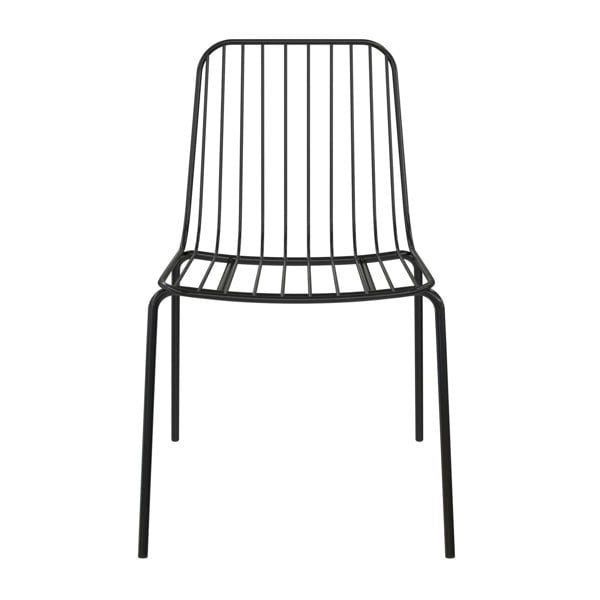 Dorel Home Caden Wire Dining Chair in Black - 2 pieces