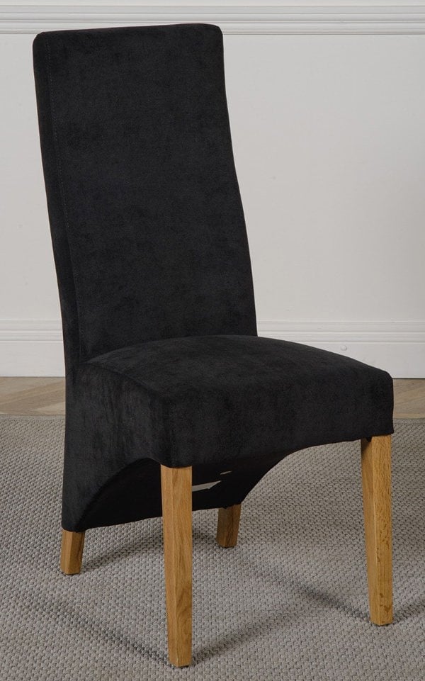 That's Furniture Oslo 90 x 90cm Small Square Oak Dining Set with Lola Fabric Chairs