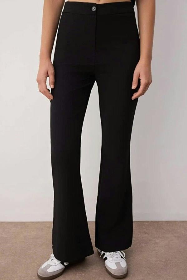 WOVCOR Flare Bootcut Woven Trousers