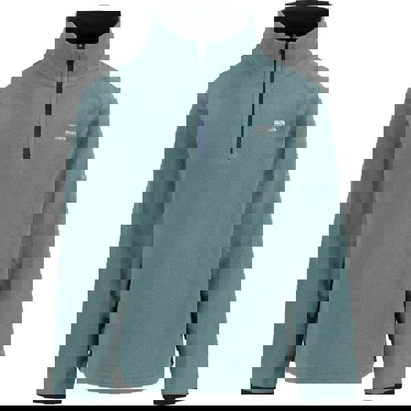 Trespass Childrens Boys Etto Half Zip Fleece Top - Spruce Green