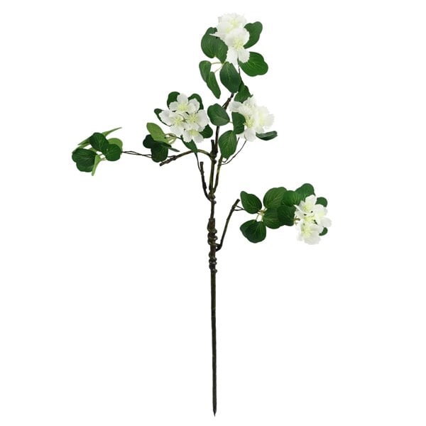 Leaf Pack of 6 x 60cm Flower Foliage Spray - White