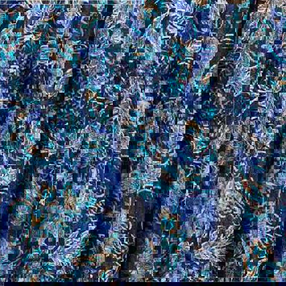 Teal | Paisley Border Print V-Neck Short Dress