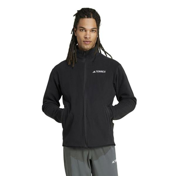 Adidas Mens Multi Essentials Full Zip Fleece Jacket - Black - 