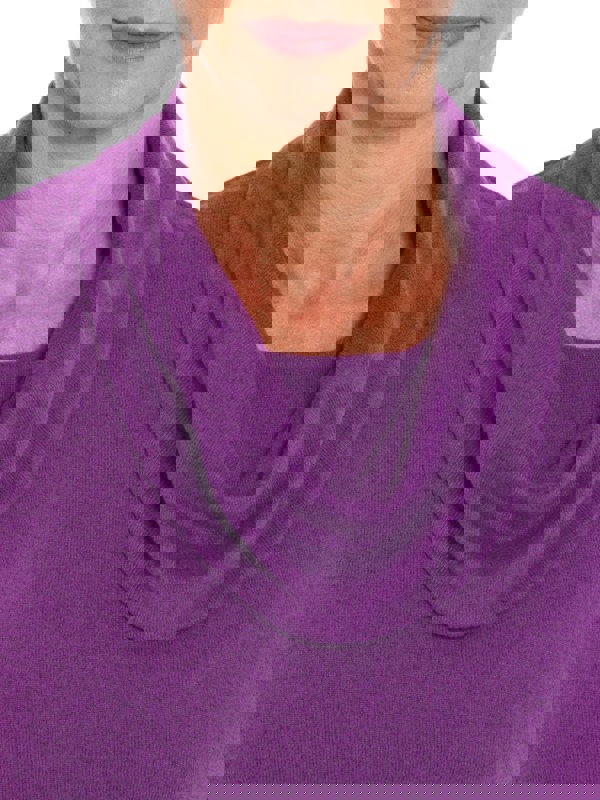 PennyPlain Cowl Neck Top- Amethyst