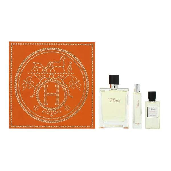 Terre D'hermès Hermès Terre D'hermès 3 Piece Gift Set: Eau De Toilette 100ml - Eau De Toilette 15ml - Hair And Body Shower Gel 40ml