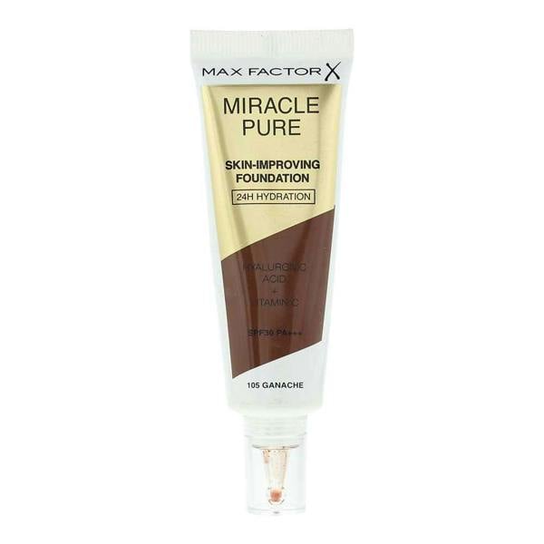 Max Factor Miracle Pure Skin Improving 24H Hydration 105 Ganache Foundation 30ml