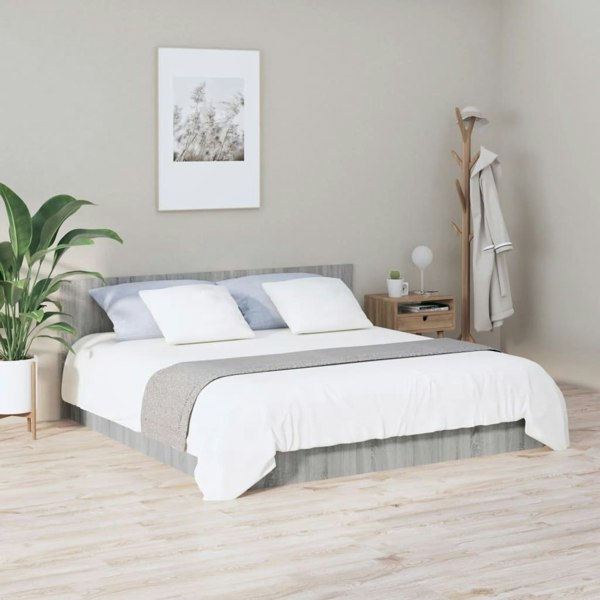 Berkfield Bed Headboard Grey Sonoma 200x1.5x80 cm Engineered Wood