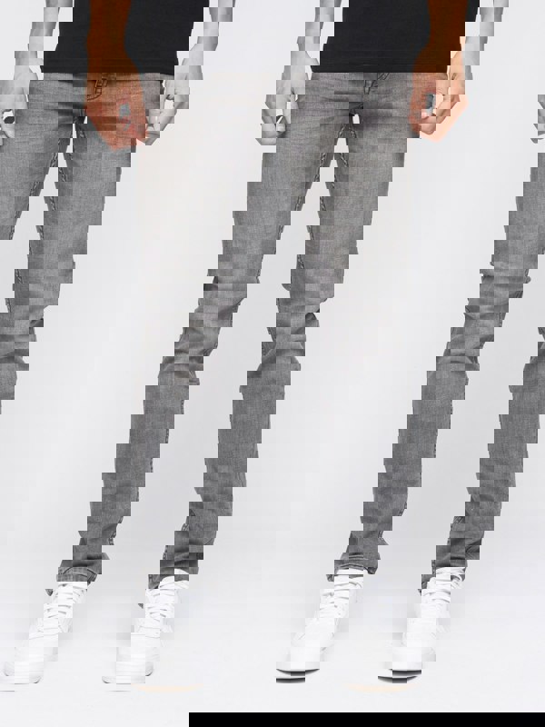 Crosshatch Malcolm Slim Fit Jeans Light Grey Wash
