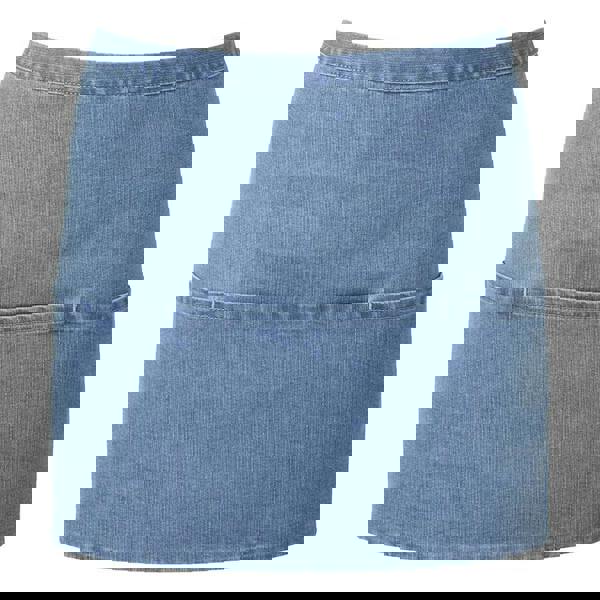 Premier Ladies/Womens Colours 3 Pocket Apron / Workwear - Blue Denim - 
