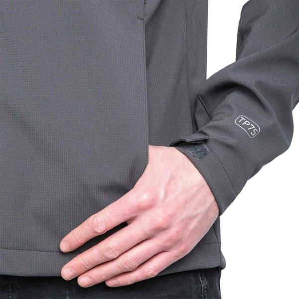 Trespass Mens Nider Hooded Soft Shell Jacket - Carbon - 