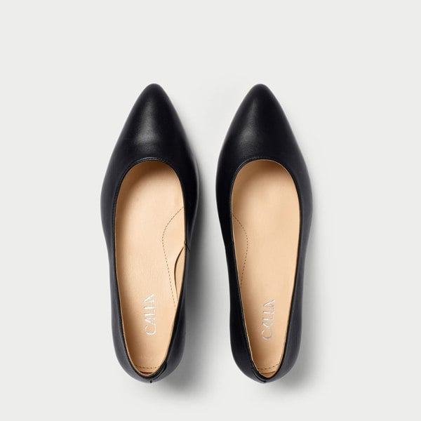 Calla Claudia Shoes - Black Leather