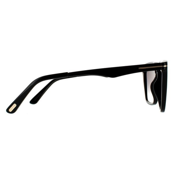 Tom Ford Sunglasses Garrett FT0862 01B Shiny Black Blue Grey Gradient