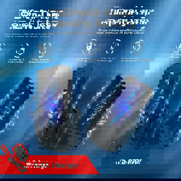 Traderight Cordless Drill Combi Driver Electric Screwdriver Set 2.0Ah Battery