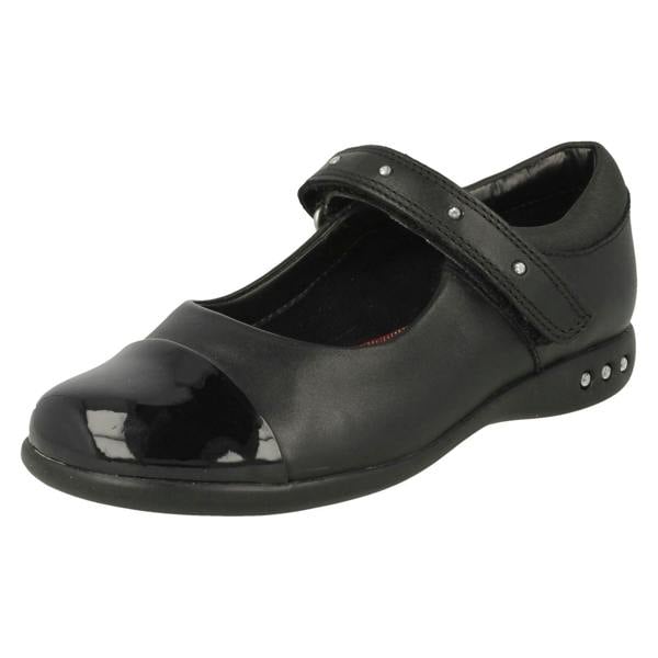 Clarks Girls Clarks Studded Strap School Shoes Prime Walk