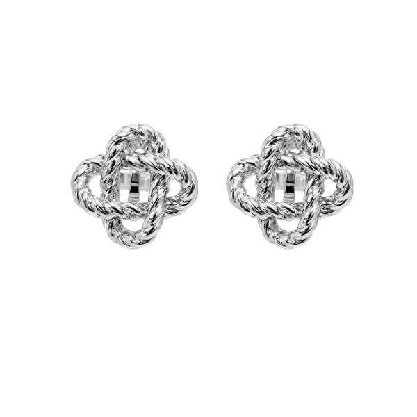 Gold Trip Textured Link Clip On Earrings