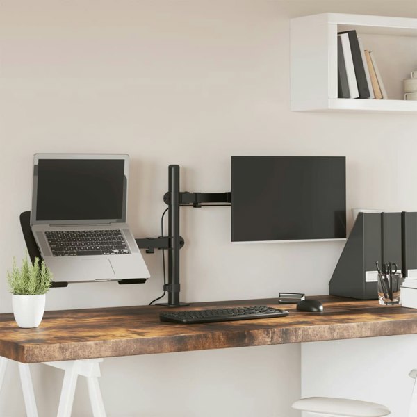 Berkfield Monitor Mount Black Steel VESA 75/100 mm