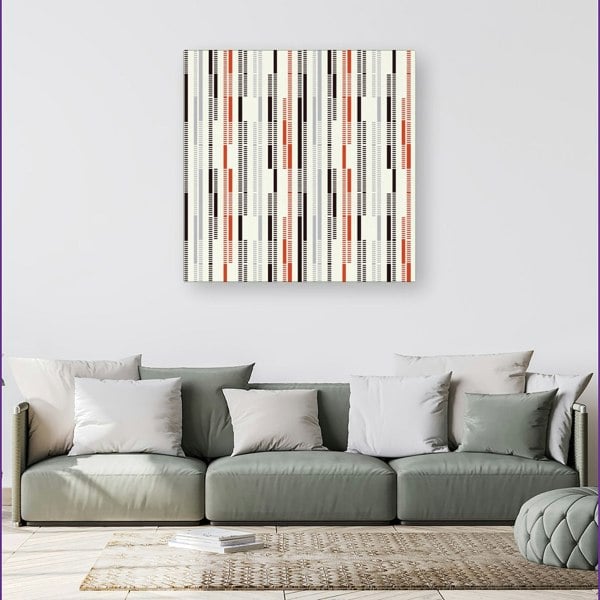 Warren Reed Dashed Stroke Pattern Canvas