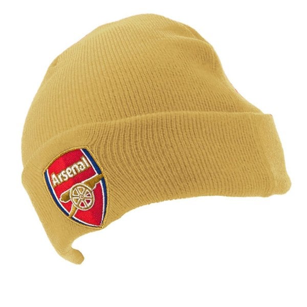 Arsenal FC Turned Up Cuff Beanie - Gold