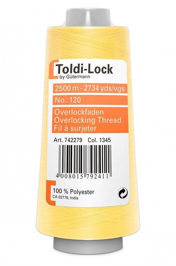 Gutermann Toldi Lock Overlocker Thread 2500m Polyester Thread Suitable For Dressmaking
