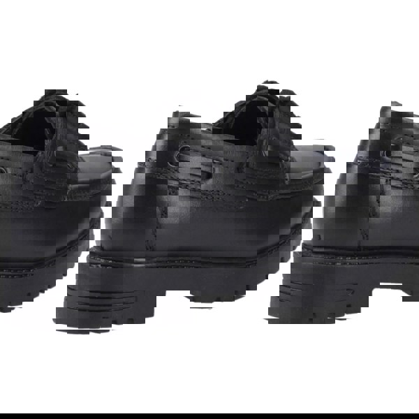 Hush Puppies Lucy Leather Girls's Black Boat Shoes