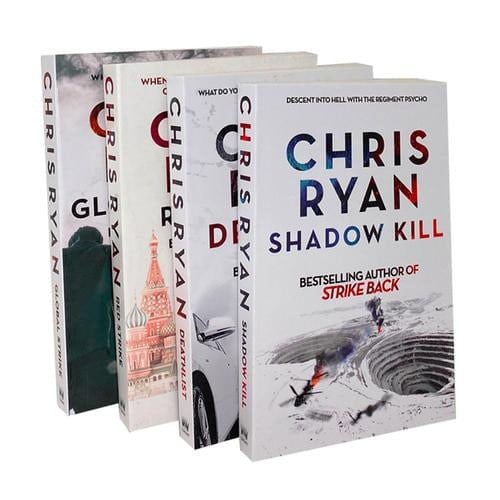 Chris Ryan Strike Back Thriller 4 Book Set - Deathlist, Shadow Kill, Global Strike, Red Strike