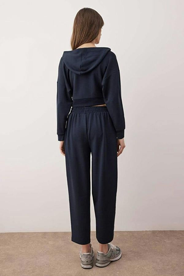WOVCOR 2-Piece Hooded Soft Fabric Knitted Top and Bottom Set