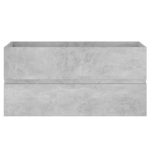 Berkfield Sink Cabinet Concrete Grey 90x38.5x45 cm Engineered Wood