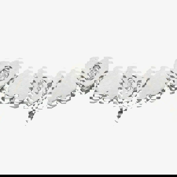 T. H. Baker 9ct White Gold 0.03ct Diamond Set Hearts Ring PR08735W