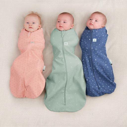 Organic All Year Cocoon Swaddle Sleeping Bag - Sage - 1.0 TOG