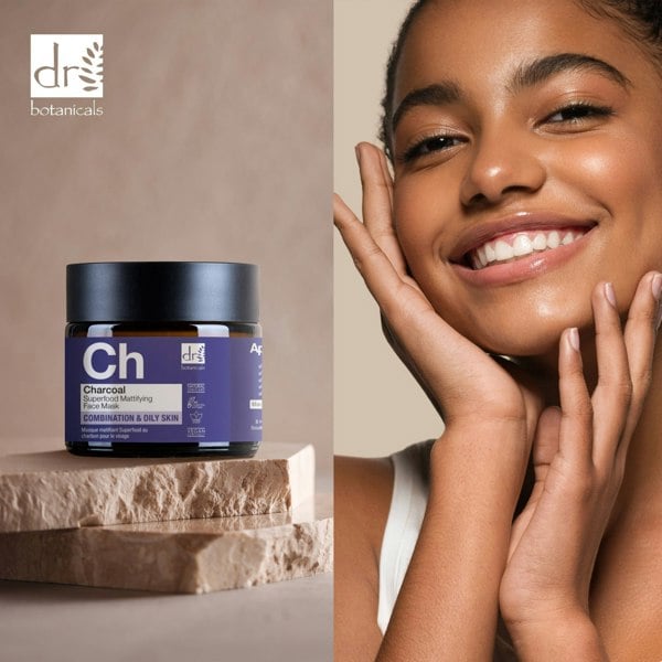 RDB089 Dr Botanicals Charcoal Superfood Mattifying Face Mask 60ml
