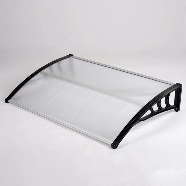 Gr8 Garden Front Door Canopy Porch Rain Protector Awning Lean-To Roof Shelter 80 x 120cm Outdoor UV Resistant