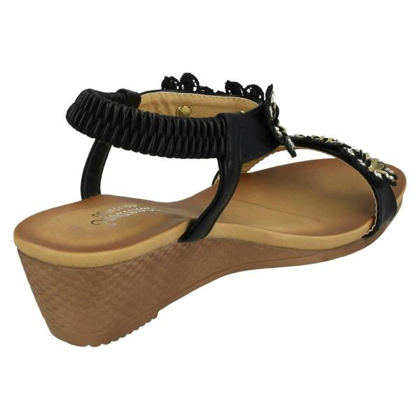 Savannah Ladies Savannah Mid Wedge Sandals