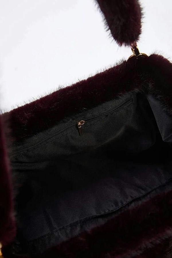 WOVCOR Faux Fur Women's Shoulder Bag