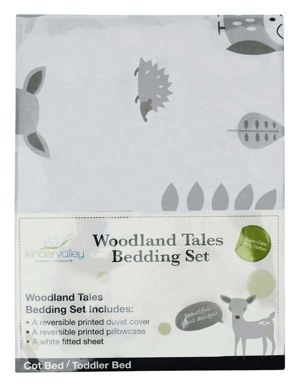 Kinder Valley Woodland Tales 3 Piece Toddler Bedding Set