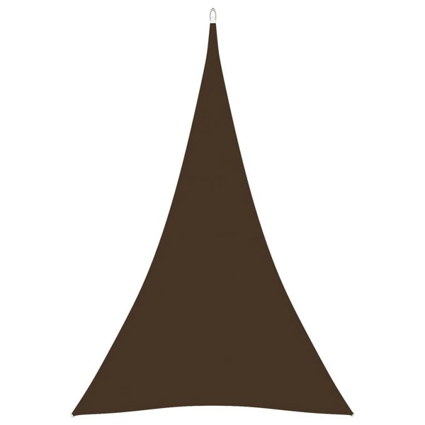 Berkfield Sunshade Sail Oxford Fabric Triangular 3x4x4 m Brown