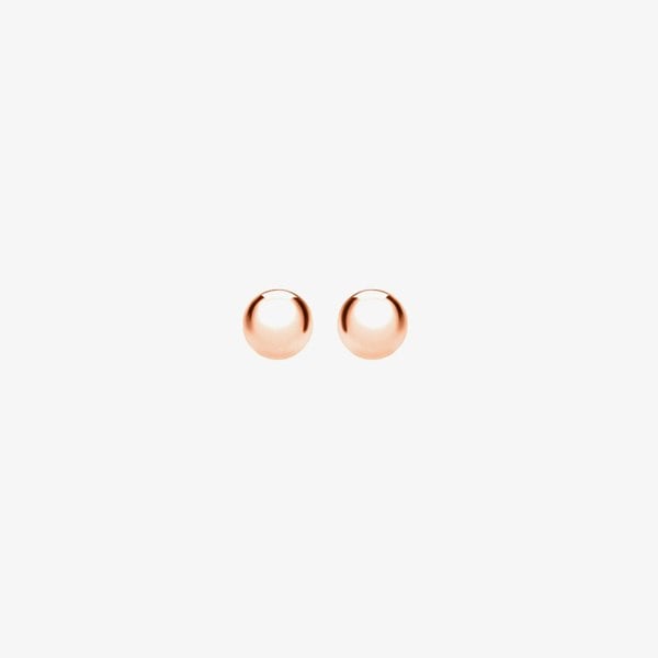 T. H. Baker 9ct Rose Gold Polished 3mm Ball Stud Earrings 5.55.0573