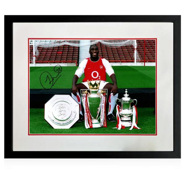Sol Campbell Signed Arsenal Image Deluxe Mount Frame