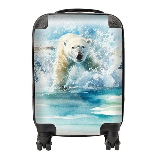 Warren Reed Hunting Polar Bear Watercolour Suitcase