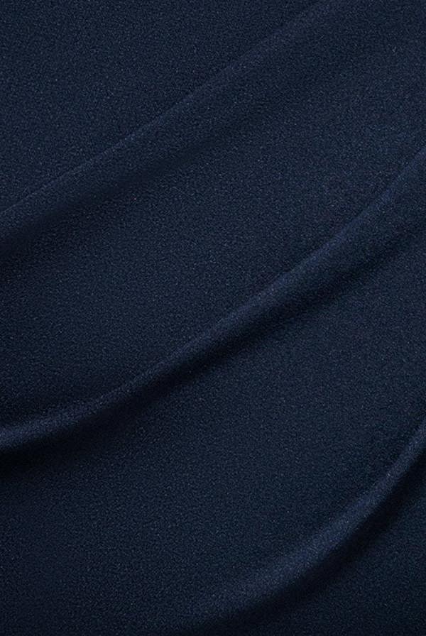 Off The Shoulder Draped Sleeve Maxi Dress - Navy Blue DR3259