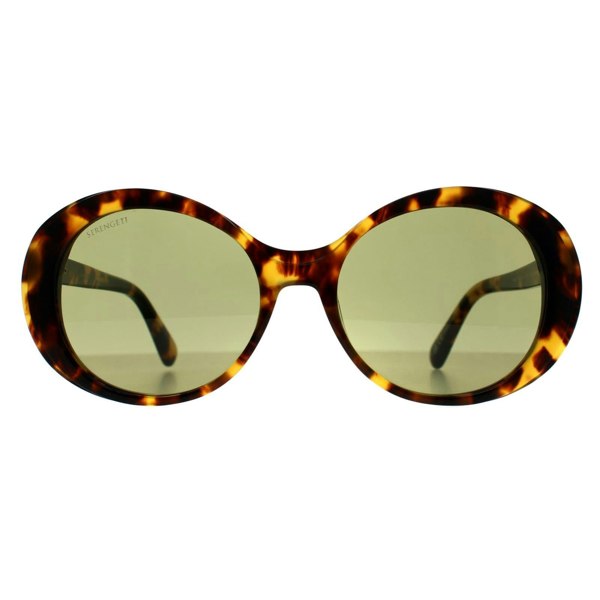Serengeti Sunglasses Bacall SS541005 Shiny Tortoise Havana Mineral 555nm Green Photochromic