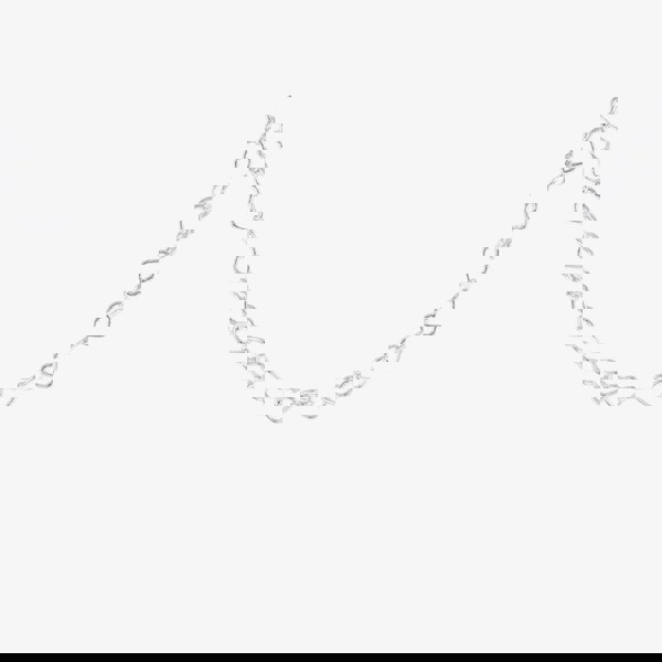 T. H. Baker Silver Open Heart Link Chain 8.12.6074