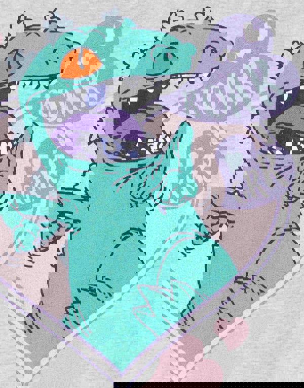 Rugrats Womens Grey Reptar Love Hoodie