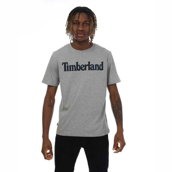 Timberland Mens Northwood Wordmark T-Shirt - Grey Heather
