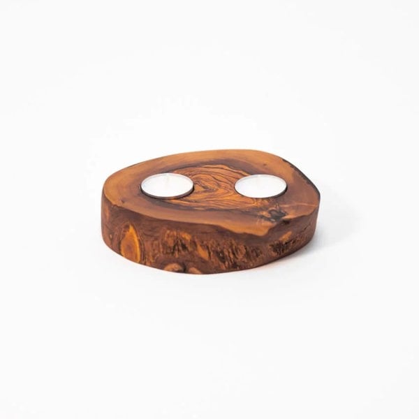 RTL14 SS - Rustic Tea Light Holder - 14cm dia x 4cm H (2)
