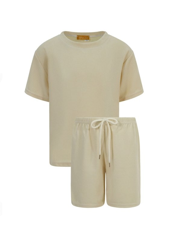 BALOU Waffle Pattern Two Piece